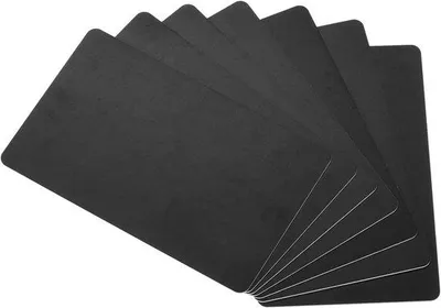 Produktbild von PVC-Karten, 10er Kartensatz, Schwarz