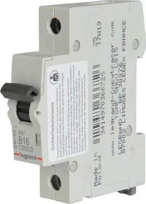 Immagine prodotto di Interruttore automatico 1p B 16A 6kA
