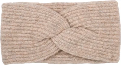 Produktbild von styleBREAKER Damen Strick Stirnband mit Twist Knoten und Rippenmuster einfarbig, warmes Winter Haarband, Headband 04026072