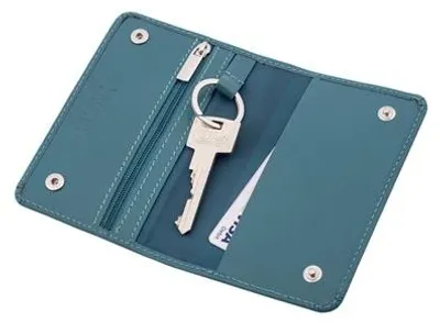 Zdjęcie produktu dla Etui na kluczyk skórzane niebieskie BK72