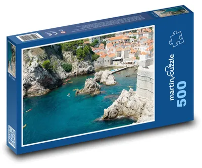 Zdjęcie produktu dla Puzzle 500 Chorwacja - Widok na Dubrownik - martinpuzzle