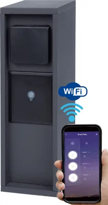 Produktbild von BOLD Pado smarte Außen-Steckdose für den Garten – 3-fach Steckdosen-Säule