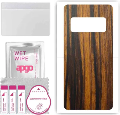 Produktbild von apgo Rückseite Schutzfolie, Skin, kompatibel mit Asus Zenfone AR ZS571KL, Hinten Displayschutzfolie aus Vinylfolie, kratzfest, einfache Montage - Tigerwood