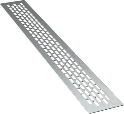 Produktbild von 1 x sossai Aluminium Lüftungsgitter 48 x 6cm in Ino x Belüftungsgitter Türgitter Stegblech Abluft