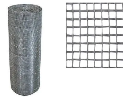 Obrázek produktu pro Ocelová pozinkovaná pletivová síť s čtvercovými oky pro oplocení, role 20 m. NEBRASKA – 2x2 mm.
