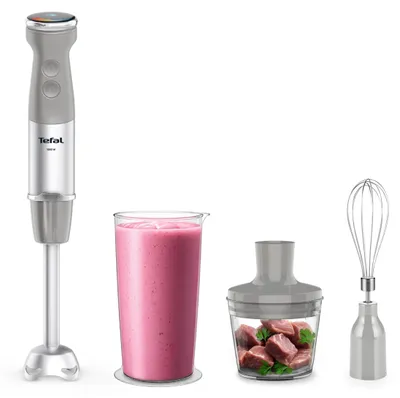 Produktbild von Tefal Quickchef+ HB673B30, Pürierstab, 1000 W, Grau, Edelstahl