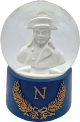 Produktbild von Napoleon Büste weiß in kleiner Schneekugel