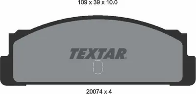 Immagine prodotto di Pastiglie freno posteriori Textar per Fiat 124 125 132 Argenta X Lancia Beta Seat 124