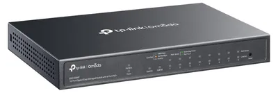 Produktbild von TP-Link Omada ES210GMP, Managed, Gigabit Ethernet (10/100/1000), Power over Ethernet (PoE), Wandmontage