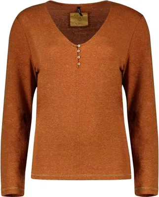 Immagine prodotto di Only Lia Maglietta a maniche lunghe con scollo a V Marrone XS Donna Marrone XS