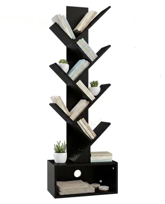 Produktbild von 6-stöckiges Baumregal mit geschlossenem Staufach