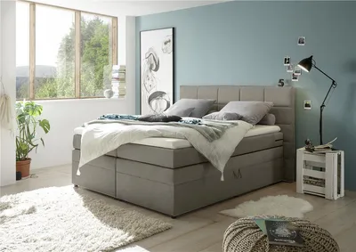 Produktbild von Boxspringbett 180x200 cm mit Bettkasten Hotelbett in Soro schlamm TEREZIN-09
