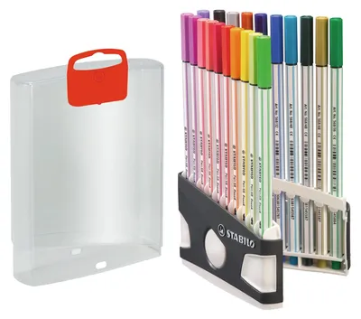 Image de STABILO 568/20-021-20 STABILO Stylo-brosse Stylo 68 brosse ARTY, 20 pcs ColorParade