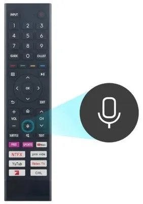 Zdjęcie produktu dla Pilot głosowy ERF3I80H do telewizora hisense 4K bezprzewodowy