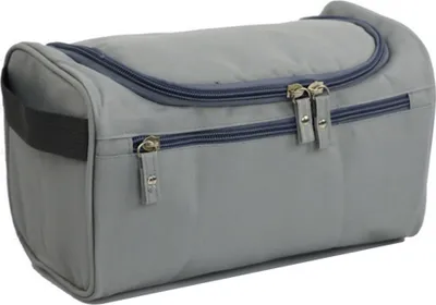 Produktbild von Kulturbeutel zum aufhängen in Grau, Kosmetiktasche, Kulturtasche, Waschtasche groß in 5 Farben