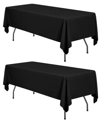 Zdjęcie produktu dla Ścierełka stołowe, prostokątne, czarne, 153 x 320 cm, 2 sztuki, poliester