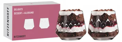 Dessertglas-Set 2er-Pack 410 ml Kristallglas spülmaschinenfest
