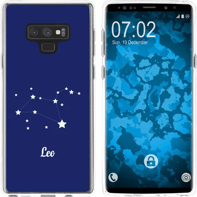 Produktbild von PhoneNatic Case kompatibel mit Samsung Galaxy Note 9 Silikon-Hülle SternzeichenLeo M4