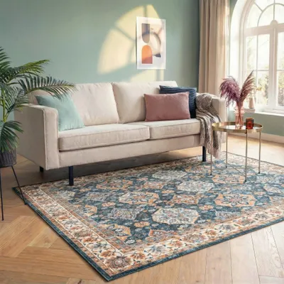 Produktbild von Volero - Teppich Vintage - Imagine Oriental Bunt - 80x150 cm - Wohnzimmer, Esszimmer, Schlafzimmer - Klassik, Industrielle, Orientalisch