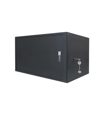 Image de Wp Steel 12U Black Rack Cabinet with Sliding Door and Lock WPN-RWS-12506-B