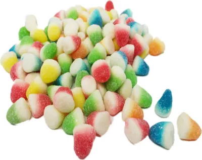 Produktbild von Fruchtgummi Jelly Mini Zuckerküsse bunt fruchtig süß halal 1000g
