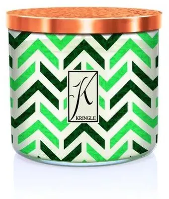 Productafbeelding van Kringle Candle TUMBLER Bourbon Bonfire, geurkaars met 3 lontjes (411g)