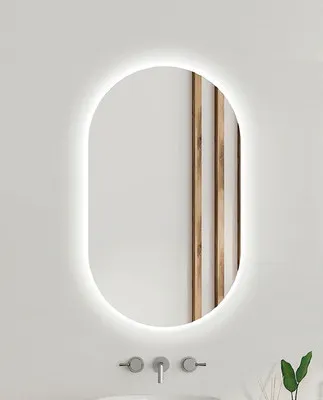 Obrázek produktu pro Oválné LED zrcadlo do koupelny s osvětlením Ambiente Oval 100 x 50 cm 411-460