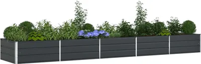 Immagine prodotto di Fioriera Antracite 480 x 100 x 45 cm Acciaio zincato