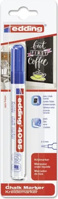Zdjęcie produktu dla Marker kredowy edding 4095 2-3mm niebieski Opakowanie 10 sztuk