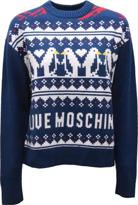 Imagen del producto de L0915 - Suéter de lana para mujer, marca Moschino, colección "Love Woman"