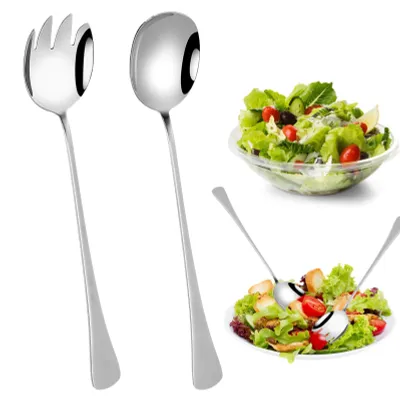 Salatbesteck-Set 2-teilig 28 cm Edelstahl spiegelpoliert