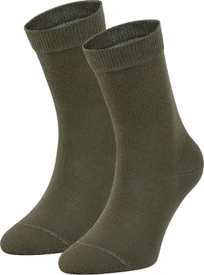Produktbild von Kinder Socken für Mädchen & Jungen Lange Baumwollsocken, 24-29, Olive (Green Olive)