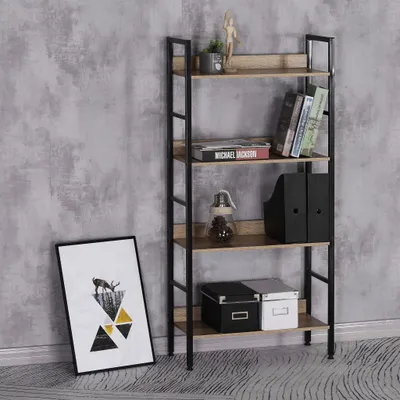 Produktbild von Metallregal GD-314 EICHE 125,5 x 60 x 27,5 cm
