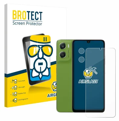 Produktbild von BROTECT Schutzglas für Motorola Moto G06 Power (Display+Kamera) Schutzfolie Panzer Folie Glas Display Schutz klar