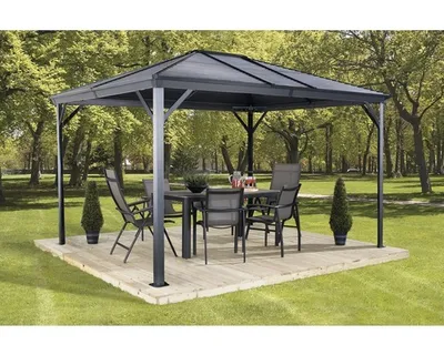 Zdjęcie produktu dla Sojag Pavilion Ventura 10x14 antracyt 296 x 423 x 261 cm (dł. x szer. x wys.) aluminium