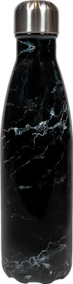 Produktbild von Krumble Thermosflasche 500 ml - Thermos Trinkbecher - Wasserflasche - Reisebecher - Trinkflasche - Schwarz