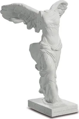 Produktbild von Statue Figur Nike von Samothrake weiß 15cm