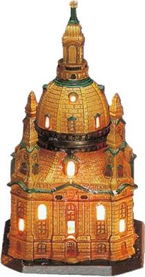 Wurm - Lichthaus Frauenkirche Dresden aus Porzellan 13x11x20 cm L/B/H