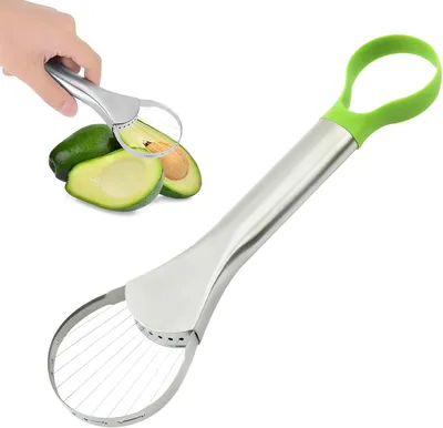 Obrázek produktu pro Nástroj na krájení a odstraňování jádra z avokáda, nerezová ocel, multifunkční, krájí na 11 kusů, snadno se čistí