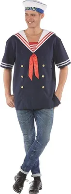 Matrosen-Kostüm Für Mädchen Größe 7-9 – Inkl. Kleid & Mütze, Perfekt Für Karneval Oder Mottoparty