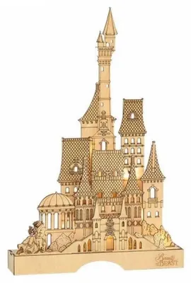 Produktbild von Disney Die Schöne Und Das Biest Enesco Beleuchtetes Schloss Beige,Braun  Kinder Beige,Braun One Size