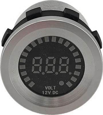 Produktbild von Digitales 12V Einbau-LED-Voltmeter Spannungsanzeige für Boote Wohnmobile KFZ wasserdicht Boot Wohnmobil