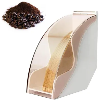 Produktbild von Kaffeefilterhalter – Für 100 Kaffeefilter – Kaffeefilterständer – Papierfilterhalter – Kegelfilterhalter – Für Küche, Büro, Café & Hotel – Weiß