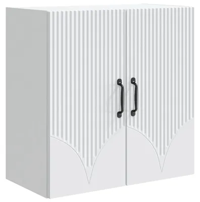 Image de Armoire murale vidaXL blanche 59 x 31 x 60 cm en aggloméré