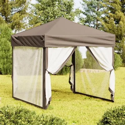 Produktbild von "im  " Partyzelt Faltbar mit Seitenwänden Taupe 2x2 m - Pavillons & Partyzelte CC25172