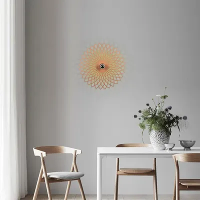 Image de Opviq, Fellini - MR - 988, appliques murales, cuivre, métal, 50 x 12 x 50 cm