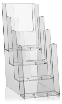 Produktbild von DL 1/3 A4 Prospekthalter / 4 Etg.