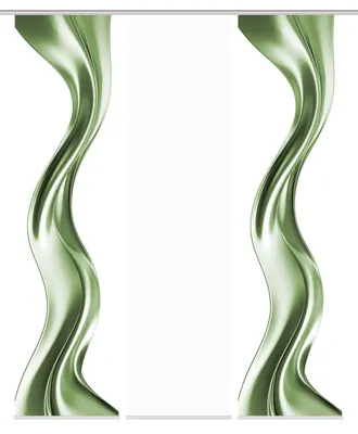 Produktbild von Schiebegardine OAKLEY, Seidenoptik, Digitaldruck, 245x60 cm, Wellenmotiv, mit Zubehör