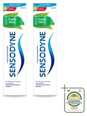 Produktbild von 2 x Sensodyne Fresh Mint Zahncreme - 75 ml - Vorratspackung - 2 Stücke