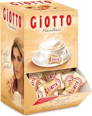 Verpackungsbild Giotto 120 Haselnussgebäckkugeln mit einer Milchhaselnusscreme 516g